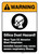 Warning: Silica Dust Hazard Wear Abrasive Blast Respirator ANSI - Wall Sign