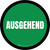 5S Ausgehend (5S Outgoing) Green Circular German - Floor Sign