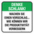 Denke Schlank - Machen Sie einen Vorschlag (Think Lean - Make a Suggestion) Square German - Floor Sign