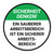 Sicherheit Denken! Ein sauberer Arbeitsbereich ist ein sicherer Arbeitsbereich (Think Safety! A Clean Work Area Is A Safe Work Area) Circular German - Floor Sign