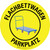 Flachbettwagen Parkplatz (Flatbed Cart Parking) Circular German - Floor Sign