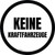Keine Kraftfahrzeuge (No Motor Vehicles) Circular German - Floor Sign