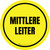 Mittlere Leiter (Medium Ladder) Circular German - Floor Sign