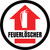 Feuerlöscher (Fire Extinguisher) with Arrow Circular German - Floor Sign