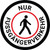 Nur Fußgängerverkehr (Pedestrian Traffic Only) Circular German - Floor Sign