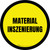 Material Inszenierung (Material Staging) Circular German - Floor Sign