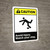 Caution: Avoid Injury Watch Your Step ANSI - Wall Sign