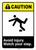Caution: Avoid Injury Watch Your Step ANSI - Wall Sign