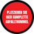 Platzieren Sie Hier Komplette Abfalltrommel (Place Full Waste Drum Here) Circular German - Floor Sign