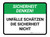 Sicherheit Denken! UNFÄLLE SCHÄTZEN die Sicherheit nicht (Think Safety! ACCIDENTS HURT Safety Doesn't) Rectangular German - Floor Sign