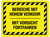 Bereiche mit hohem Verkehr - mit Vorsicht vortfahren (High Traffic Area - Proceed With Caution) Rectangular German - Floos Sign
