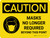 Caution: Mask No Longer Required Landscape - Wall Sign