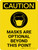 Caution: Mask Are Optional Portrait - Wall Sign