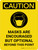 Caution: Mask Encouraged Portrait - Wall Sign