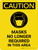 Caution: Mask No Longer Required In This Area Portrait - Wall Sign