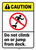 Caution: Do Not Climb Or Jump ANSI - Wall Sign