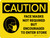 Caution: Face Masks Not Required To Enter Store Landscape - Wall Sign