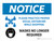 Notice: Shopping Practice Social Distancing Mask No Longer Landscape - Wall Sign
