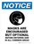 Notice: Masks Encouraged But Optional Before Entering Portrait - Wall Sign