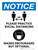 Notice: Practice Social Distancing Mask Encouraged Portrait - Wall Sign