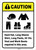 Caution: Hard Hat Long Shirt Pants Vest Boots Required ANSI - Wall Sign