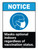 Notice: Mask Optional Indoors Regardless ANSI Portrait - Wall Sign