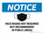 Notice: Face Mask Recommended In Public Landscape - Wall Sign