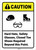 Caution: Hard Hats Safety Glasses Closed Toe Shoes Required ANSI - Wall Sign