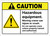 Caution: Hazardous Equipment ANSI - Wall Sign