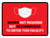 Face Masks Not Required Enter Facility Red Landscape - Wall Sign