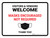 Visitors And Vendors Welcome Masks Encouraged Landscape - Wall Sign