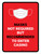 Face Masks Not Required Enter Casino Red Portrait - Wall Sign