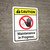 Caution: Maintenance in Progress ANSI - Wall Sign