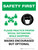 Safety First: Shopping Mask Encouraged Portrait - Wall Sign