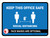 Keep This Office Safe Mask Optional Landscape - Wall Sign
