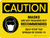 Caution: Masks Are Not Required But Recommended - Help Stop COVID-19 Landscape - Wall Sign