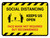 Hazard Social Distancing: Keep Us Open - Mask Not Required But Recommended Landscape - Wall Sign