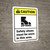 Caution: Safety Shoes Must Be Worn In Area ANSI - Wall Sign