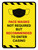Hazard Face Mask Not Required But Recommended To Enter Casino Portrait - Wall Sign