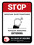 Stop: Knock Before Entering Mask Not Required Portrait - Wall Sign