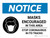 Notice: Masks Encouraged In this Area - Stop Coronavirus Landscape - Wall Sign