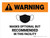 Warning: Masks Optional But Recommended In This Facility Landscape - Wall Sign