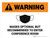 Warning: Masks Optional But Recommended To Enter Conference Landscape - Wall Sign