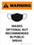 Warning: Masks Optional But Recommended In Public Areas Portrait - Wall Sign