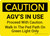 Caution: AGV's in Use Proceed with Caution Landscape - Wall Sign