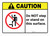 Caution: Do Not Step or Stand on This Surface ANSI Landscape - Wall Sign