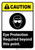 Caution: Eye Protection Required Beyond This Point ANSI Portrait - Wall Sign