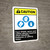 Caution: Wear Face Shield Gloves Adding Water Batteries ANSI - Wall Sign