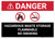 Danger: Hazardous Waste Storage Flammable No Smoking Landscape - Wall Sign