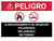 Danger: Hazardous Waste Storage Flammable No Smoking Spanish Landscape - Wall Sign